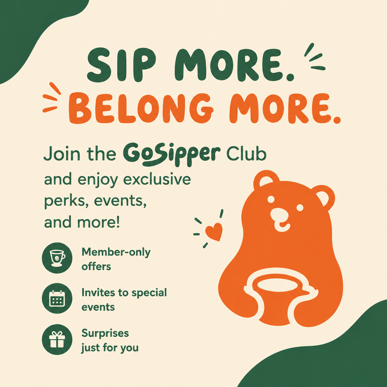 Coffee member subscription for exclusive rewards, roaster visit, brithday perks, free gift and farm tour
